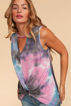 Load image into Gallery viewer, Tie Dye Waffle Weave Tank
