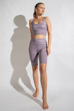 Load image into Gallery viewer, Lavender Camo Metallic Workout Set
