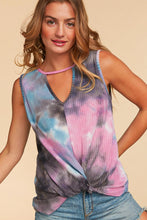 Load image into Gallery viewer, Tie Dye Waffle Weave Tank
