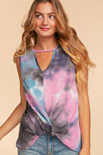 Load image into Gallery viewer, Tie Dye Waffle Weave Tank
