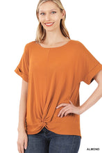 Load image into Gallery viewer, Burnt Orange Knotted Front Tee
