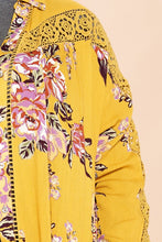 Load image into Gallery viewer, Floral Print Button Down Shirt Dress/Kimono
