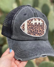 Load image into Gallery viewer, Ponytail Hat with Leopard Football
